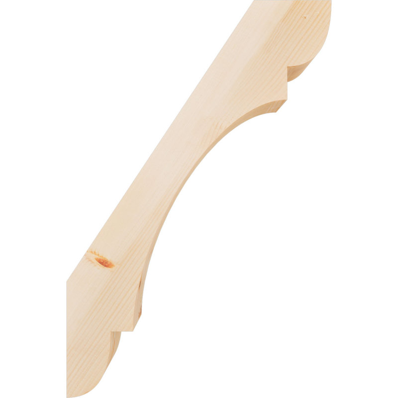 Attelle de genou olympique, Sapin de Douglas, H 36 po x l 5,5 po x P 24 po, Attelle lisse