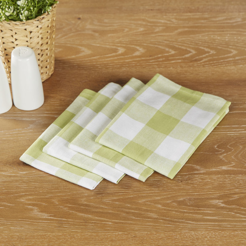 Serviette de table en coton 18 po Clarkton, Vert