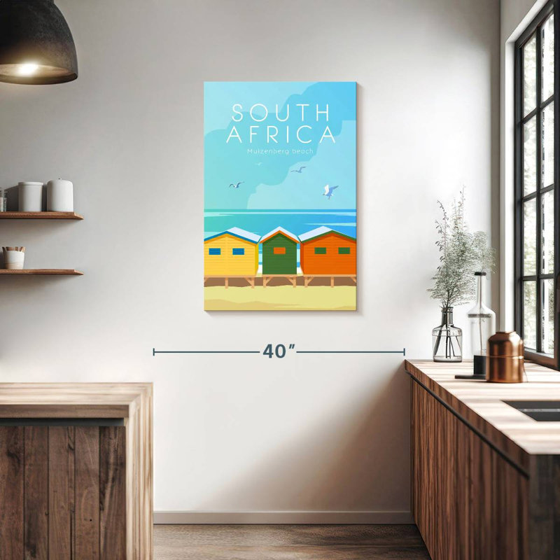 Aime Muizenberg Beach Poster, 36" H x 24" W