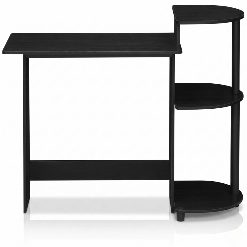  Bureau d'ordinateur compact avec tablettes Americano / Black Home Office, Black