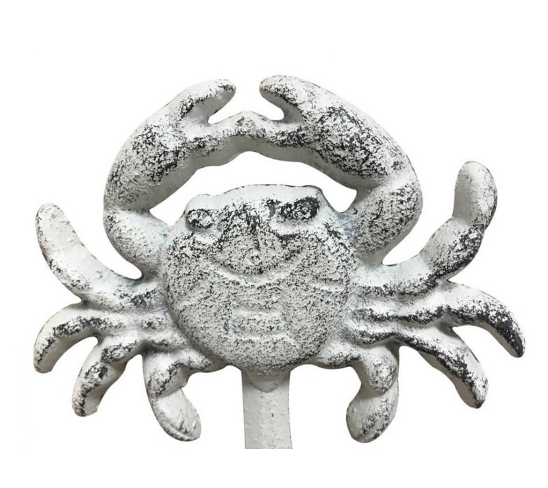 Crochet mural crabe Jonette, Blanc