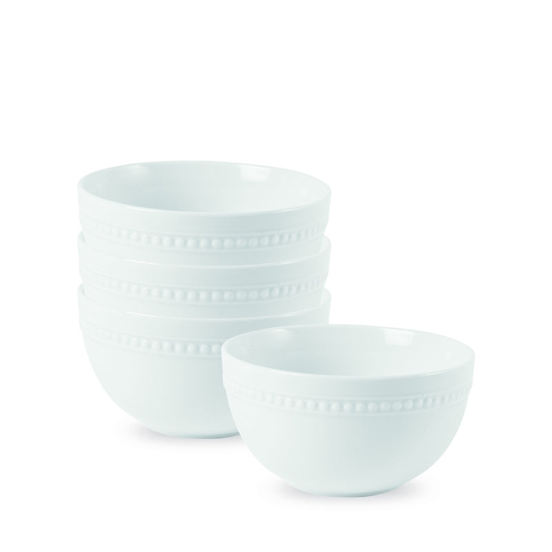 Fitz and Floyd Everyday White Beaded Cereal Bowl