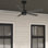 Ventilateur de plafond 52 po à 5 pales et commande murale Burton