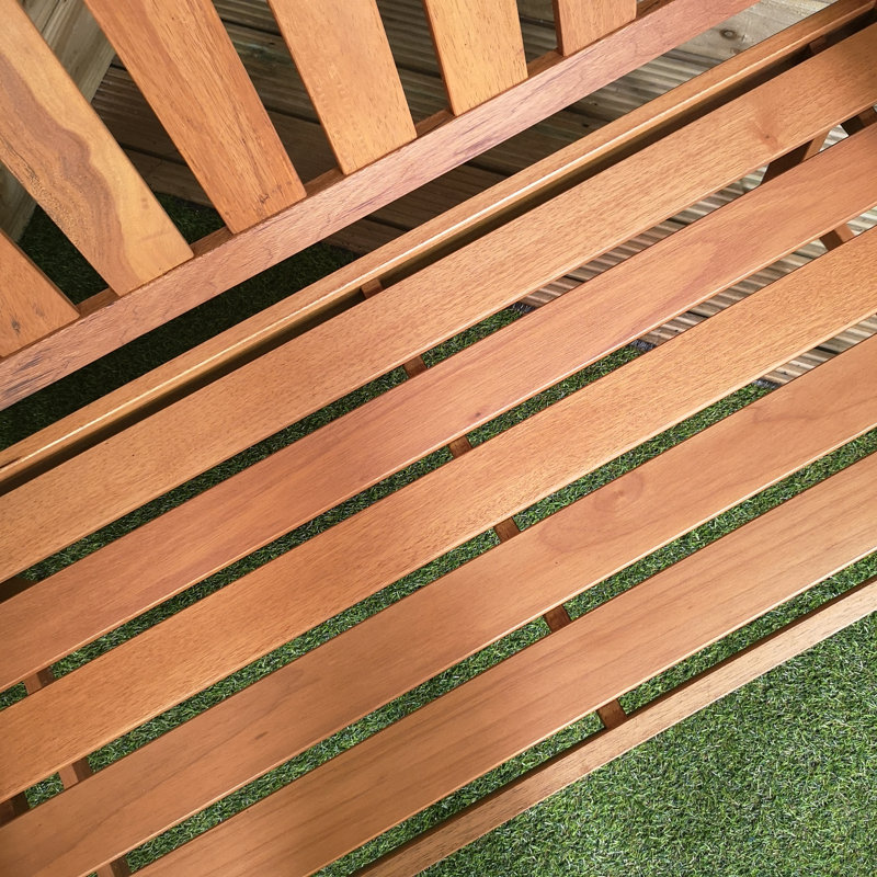 Caullin Wooden Bench, 92cm H x 121cm W x 63cm D