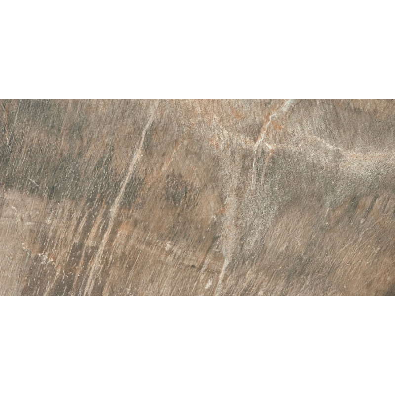 Fossil 12" x 24" Porcelain Stone Look Wall & Floor Tile, Brown