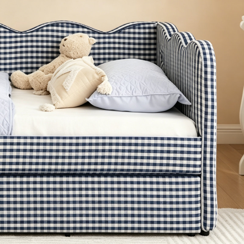 Lit de jour Cozy Gingham, Marine