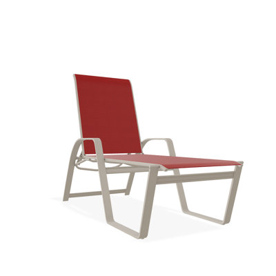 Holna Outdoor Rust-Resistant Metal Chaise Lounge