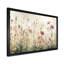 Champ de coquelicots rose pâle et vert blush - Murmure I - Tableau encadré de coquelicots-1012807029-869408903