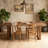Solid Wood Executive Desk, Rustic Farmhouse Dining Table, Writing & Computer Table for Home Office or Study Room