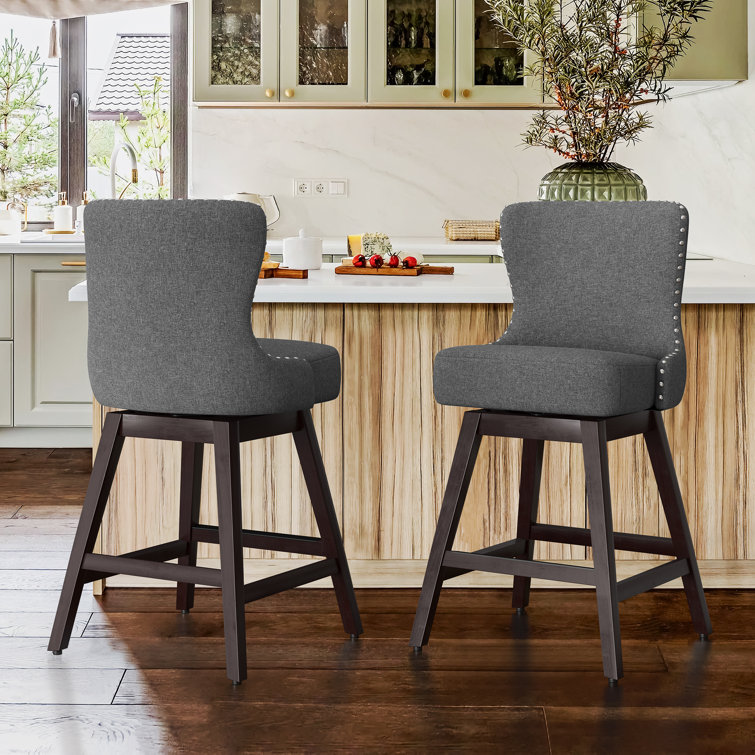 Lark Manor Arabele Swivel 26'' Counter Stool & Reviews | Wayfair