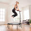 Mini trampoline d'intérieur sport rebondissant avec barre ajustable Sportplus, rouge-58649644