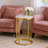 Stone Top End Table