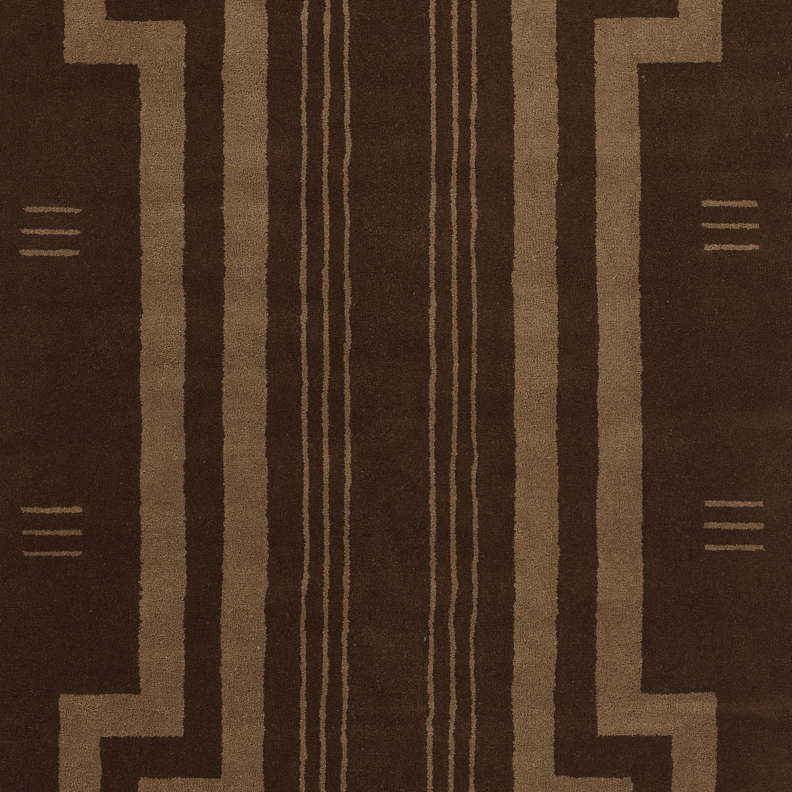 Hallum Hand Tufted Wool Brown Rug, Runner 2'6" x 8'