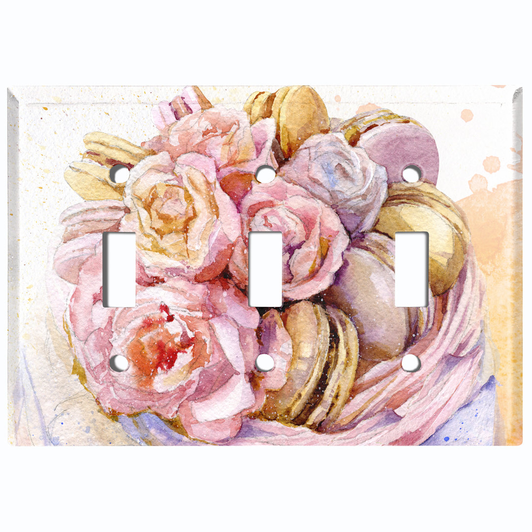 Food & Beverage 3 - Gang Toggle Light Switch Standard Wall Plate WorldAcc