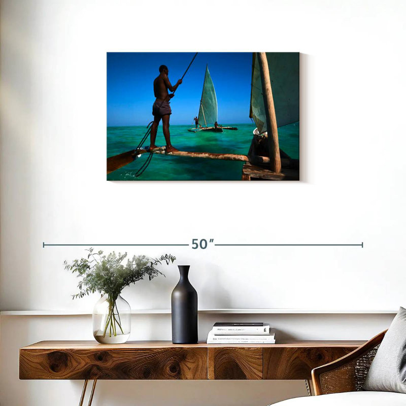 Bateaux de pêche Senne Zanzibar, H 20 po x l 30 po
