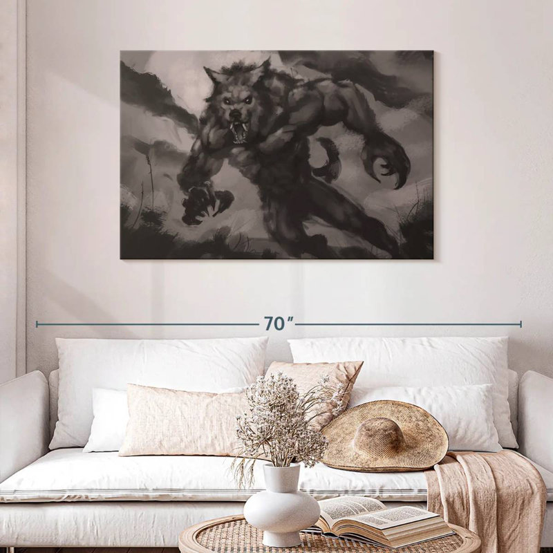 Kelan Werewolf, 30" H x 45" W