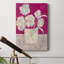 Fuchsia Arrangement I, toile tendue avec châssis de qualité supérieure - prête à être accrochée