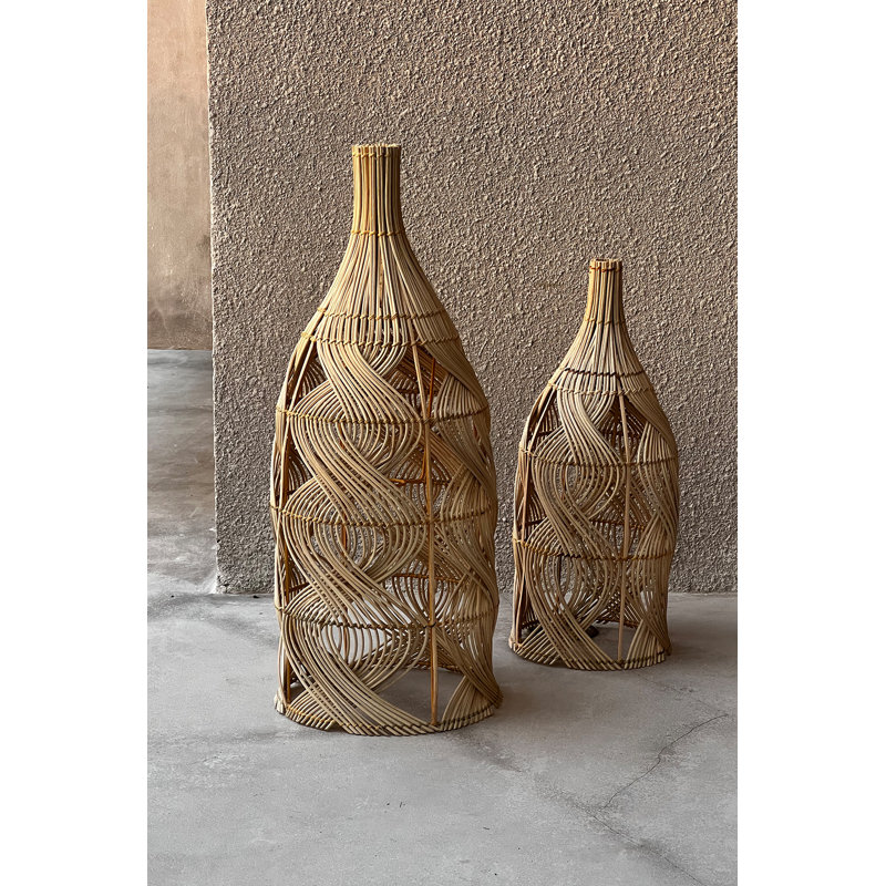 Rattan Novelty Lamp Shade ( Uno ) in Natural, 70" H x 30" W x 30" D