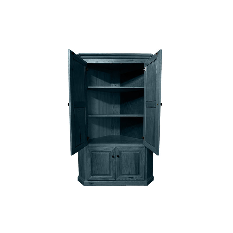 Duard 72'' Kitchen Pantry, Smokey Blue