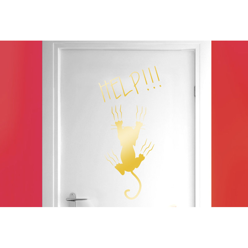 Animals Wall Decal, Shiny Gold