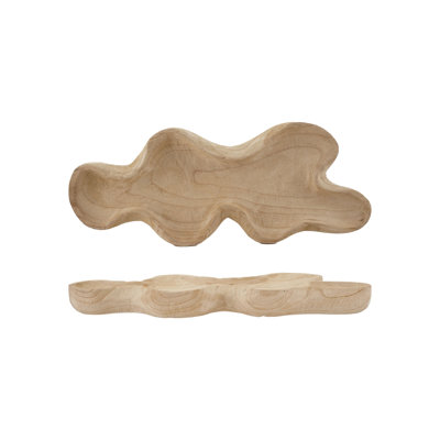 Plateau en bois de paulownia
