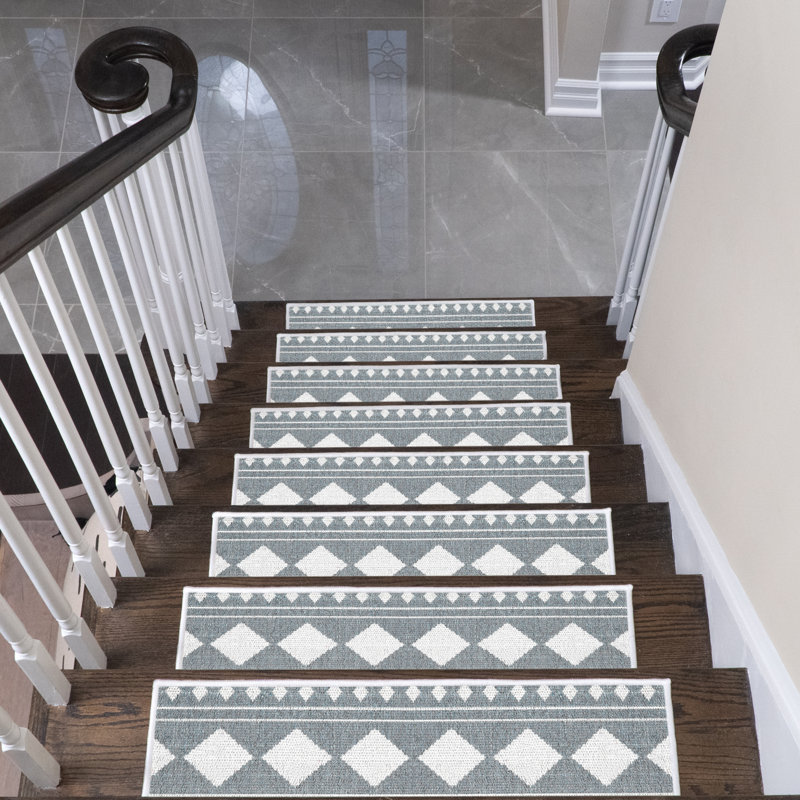 Tapis d'escalier Saranac, gris