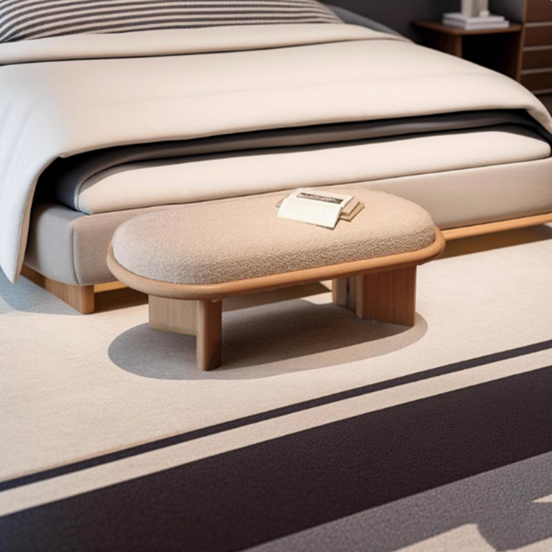 Cream Style Home Bedroom Bedside Stool Shoeshine Bench