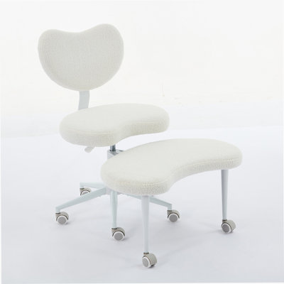 Meditation Chair Plus, Cross Legged Chair with Wheels, ADHD Chair, Criss Cross Desk Chair with Lumbar Support and Adjustable Stool, Flexible Design fo