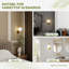 Selenia Iron Armed Wall Sconces White Globe Glass Shade (Set of 2)-455812275