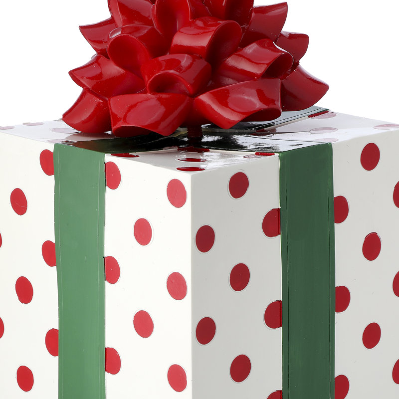 Emballage-cadeau en résine 14 "avec nœud