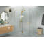 Halo 59 in. x 44 in. x 78 in. 90-degree Fully Frameless Glass Hinged Shower Enclosure-2084430224
