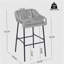 Tabouret de bar d'extérieur gris clair La Push, ensemble de 2