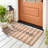 Non-Slip Striped Outdoor Doormat