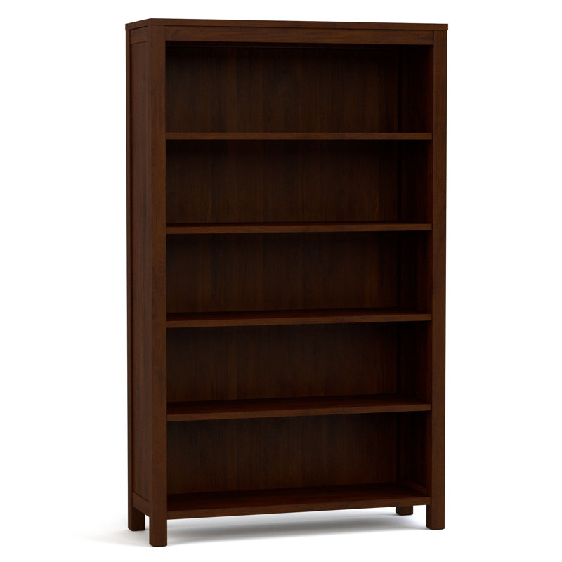Origins Solid Wood Bookcase, (5 Shelves) 60"H x 36"W x 12"D
