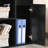 L Shaped Corner Computer Desk Workstation with Rotating Storage Shelves and Drawer for Home & Office, Black-715892898