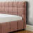 King Size Upholstered Bed ,Comfortable Upholstered Bed Frame, Chenille Fabric-1673239350-1673239348