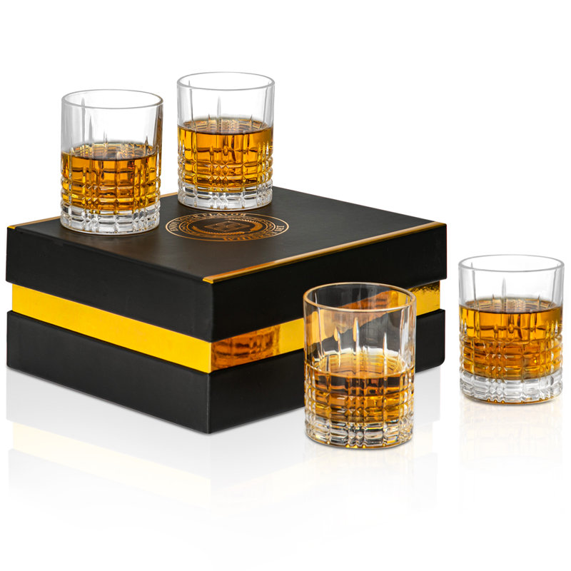 Ensemble de 4 pièces 10 oz. Mercer41 Sarnoff Ensemble de verres à whisky en verre