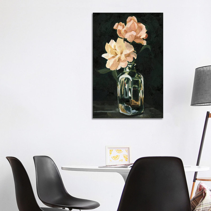 Dark Rose Arrangement II by Emma Caroline - Wrapped Canvas Gallery-Wrapped Canvas Giclée, 101.6cm H x 66.04cm W x 1.91cm D
