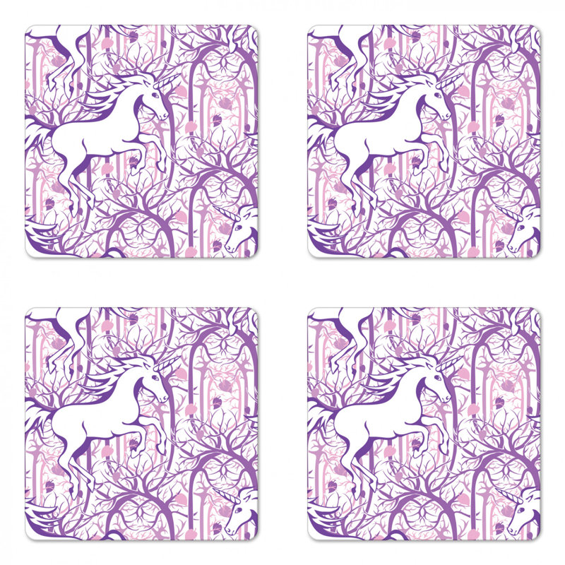 Sous-verre de licorne