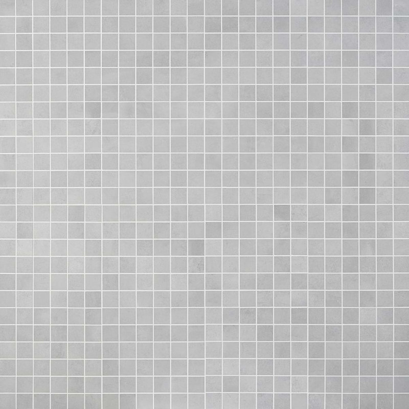 Bond 2x2 Matte Porcelain Mosaic Tile, Nimbus Silver