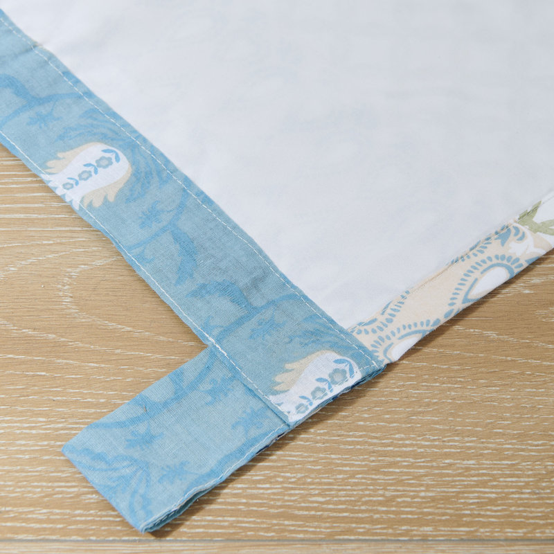 Greenland Fashion Homes Thalia Blue Window Treatments, Blue/Brown/Green
