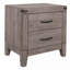 Table de chevet grise