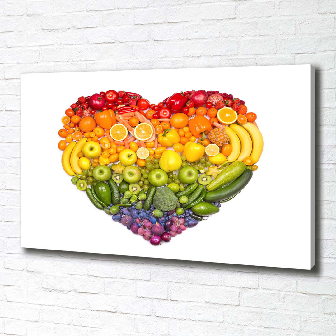 Vegetable Heart - Kunstdrucke auf Leinwand - Wrapped Canvas