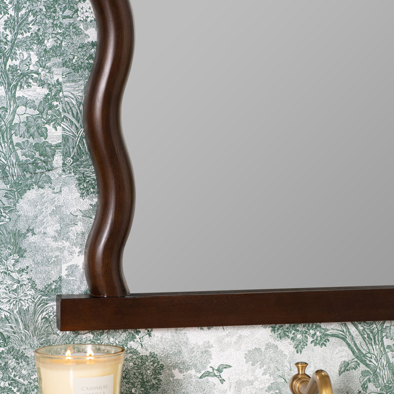 Livia Rectangle Solid Wood Mirror, 35.5" x 23.5"