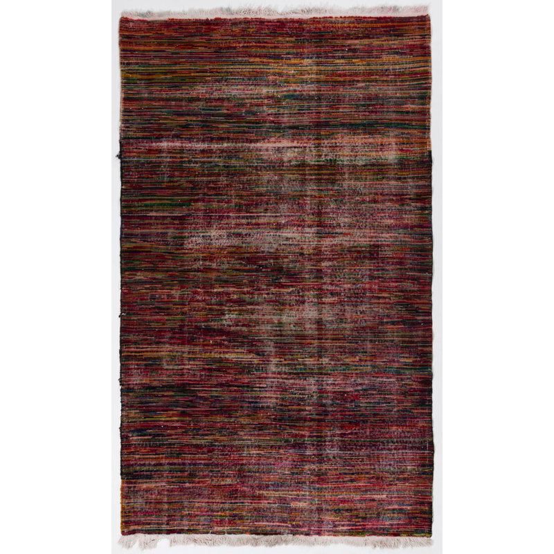 Tapis turc abstrait abstrait fait main moderne Mid-Century
