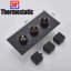 Thermostatic Concealed Bathroom Shower Set Rain Waterfall Head Mixer Tap Black