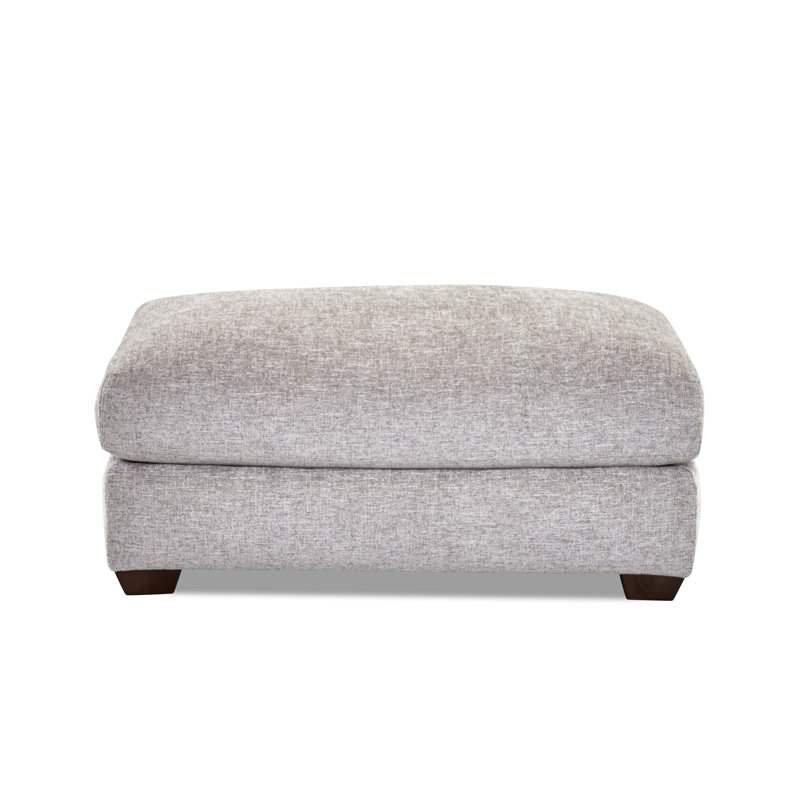 Rhodes Upholstered Ottoman, Bayou Sunshine Canvas