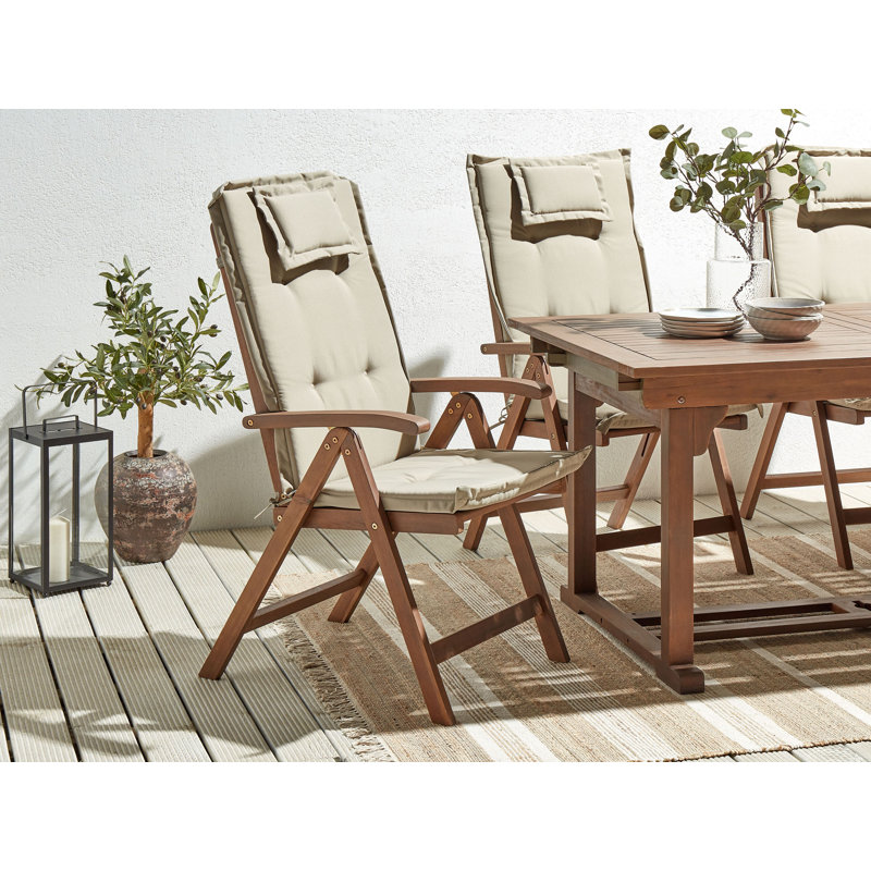 Bartonville Patio Dining Armchair with Cushion, Taupe