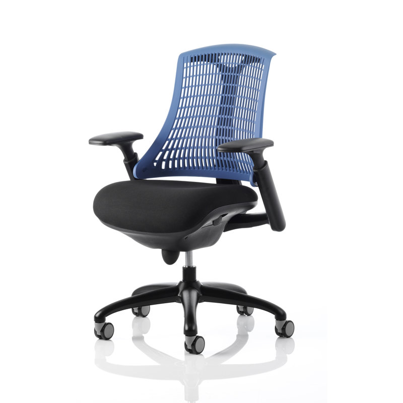 Creusette Polyester Blend Office Chair, Blue, Black
