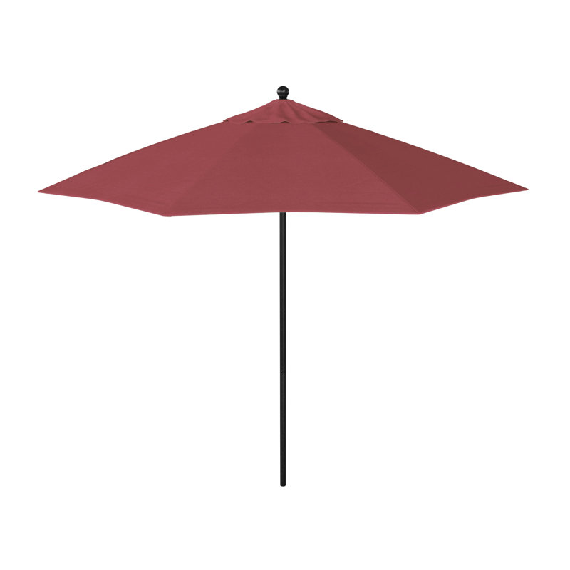 Parasol de marché octogonal 9 pi Willa, Toile Sunbrella® rose vif